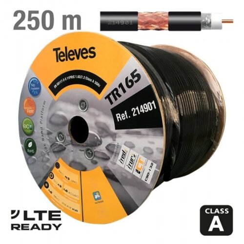 Televes 214901 Coaxial Cable RG11 250m