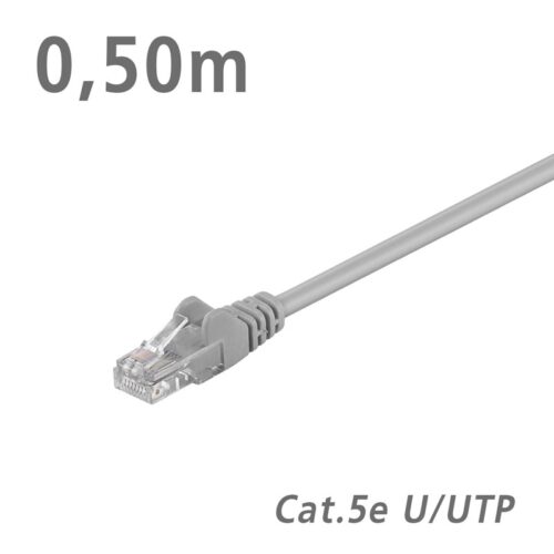 Patch Cat.5e U/UTP Grey 0.50m