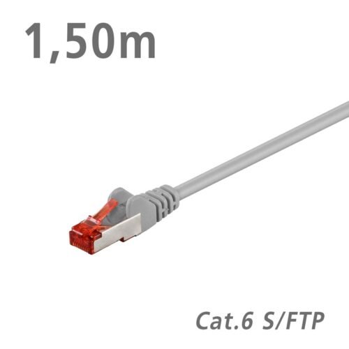 Patch Cat.6 S/FTP (PiMF) Grey 1.50m