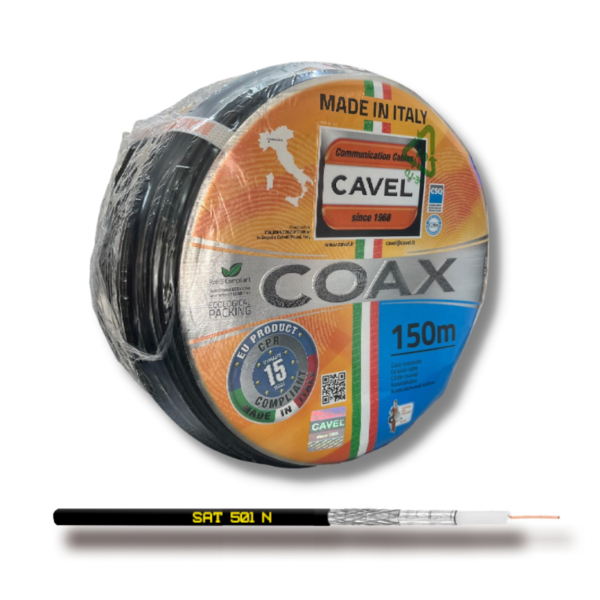 sat501N cavel coaxial cable RG59 150m OUTDOOR