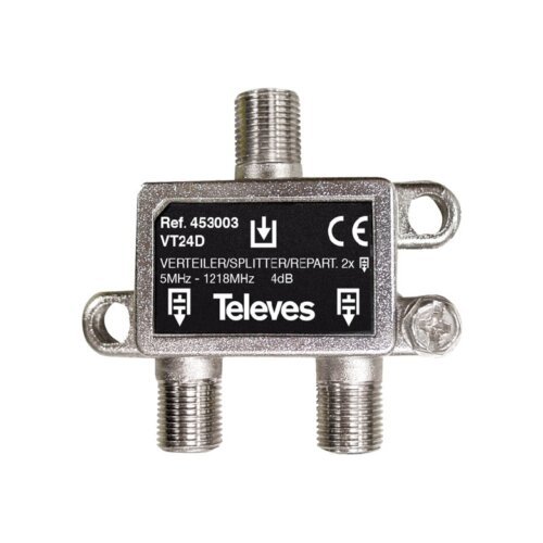 Televes 453003 2way splitter ‘F’ 5-1218 MHz