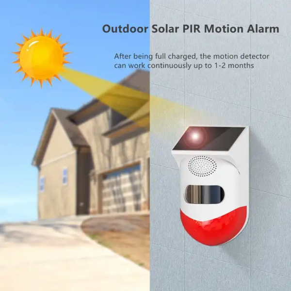 Wireless Solar Siren PIR