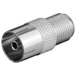 F-Adapter: F female - Coaxial female