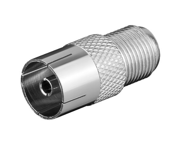 F-Adapter: F female - Coaxial female