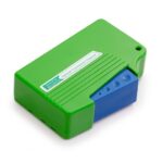 Cleaning box for fiber optic connectors