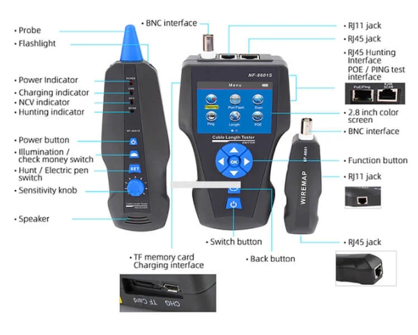 Noyafa NF-8601 cable tester