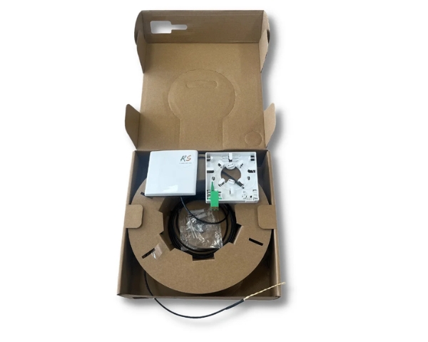 Pre-Terminated Fiber Optic Outlet PullBox 1-Core