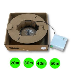 1-Core Terminated Fiber Optic Outlet PullBox Cable