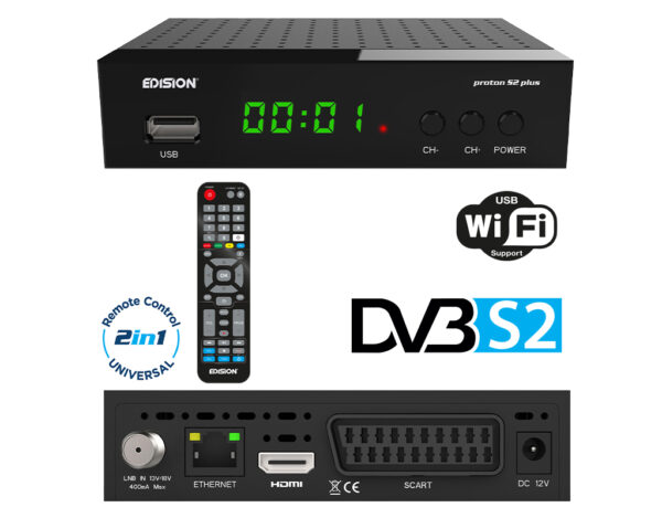 EDISION PROTON S2 Satellite Receiver