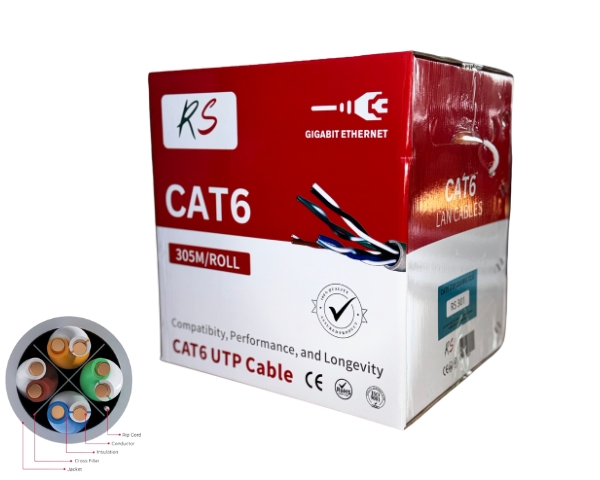 CAT6 UTP/CCA LAN Cable 305m with REEL