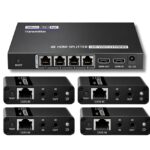 1x4 HDMI Splitter with Extender POC 4K
