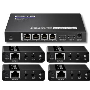 1x4 HDMI Splitter with Extender POC 4K
