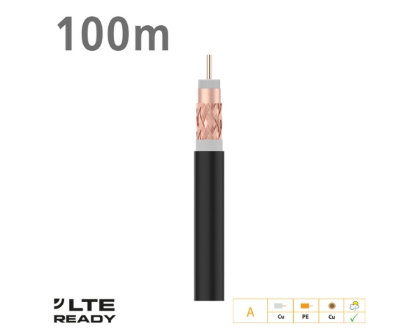 Televes 215501 Outdoor Cu COAX Cable 100m