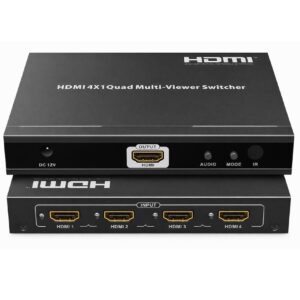 HDMI 4x1 Quad Multiviewer Switcher