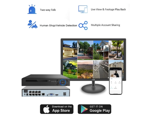 8CH POE NVR CCTV