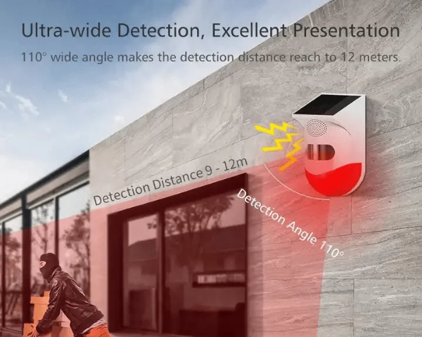 Wireless Solar Siren PIR