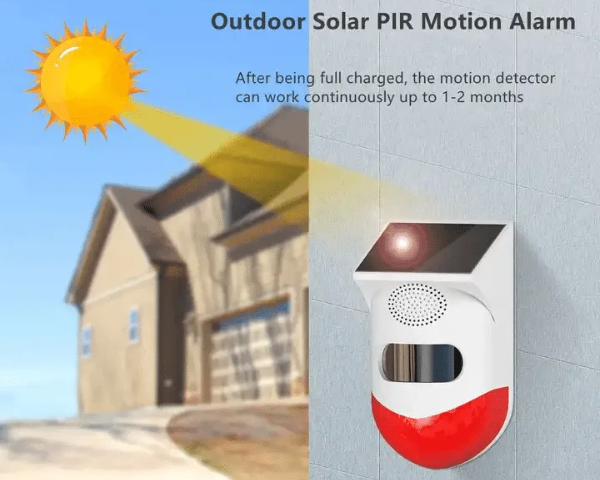 Wireless Solar Siren PIR