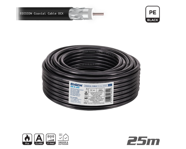 EDISION Outdoor coaxial cable 50m