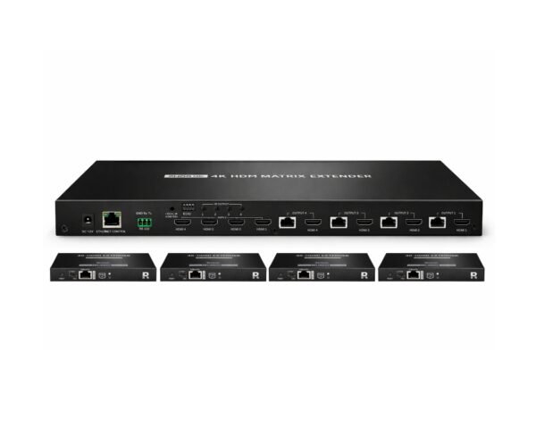 4X4 HDMI Matrix Extender 4K