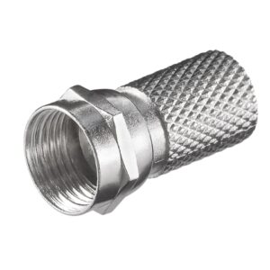 Twist-On F plug 7.0mm, zinc-nickel 51854