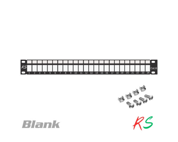 1U Patch Panel UTP 24 port