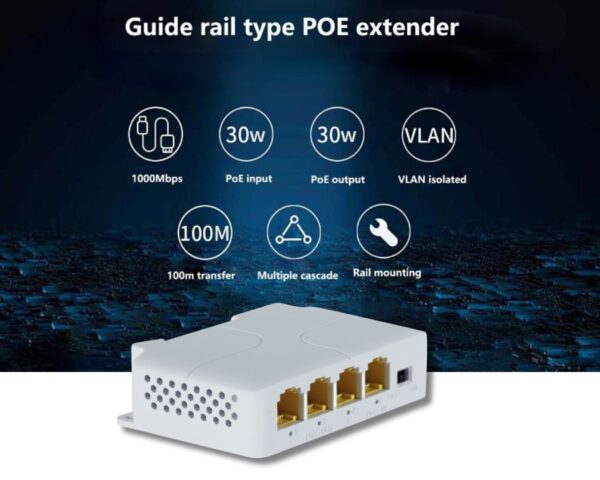 RS 4 port Gigabit PoE Extender