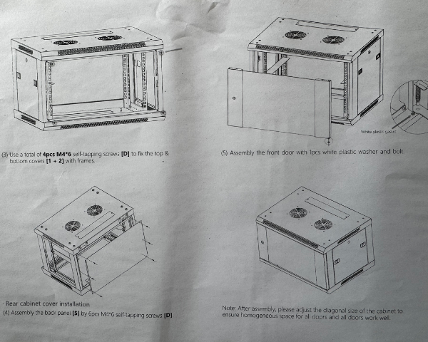 RS 6U 19" Wall Mount Cabinet 57*45