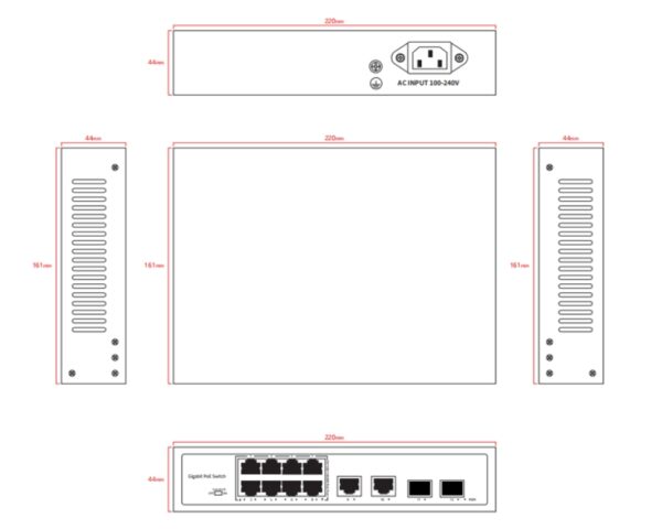 8-Port Gigabit POE Switch