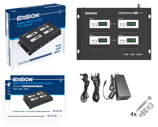 EDISION HDMI MODULATOR 3in1 QUAD+