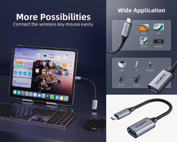 USB-C Male to USB-A Female