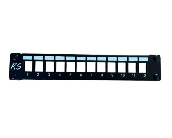 12-Port Wall-Mount Patch Panel with base