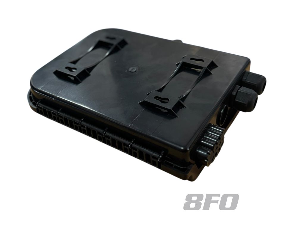 8 Cores Fiber Optic Termination Box BLACK