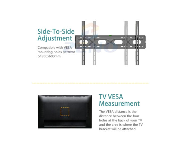 fixed TV wall mount 120 inch