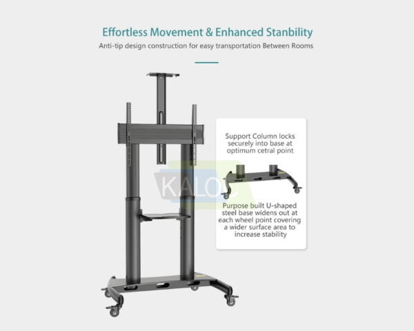 Mobile TV Stand with Wheels