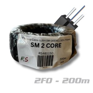 RS461150 FTTH 2 core Drop Cable GJXH SM 200m ROLL