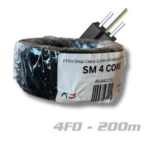 FTTH 4 core Drop Cable 200m GJXFH G657A