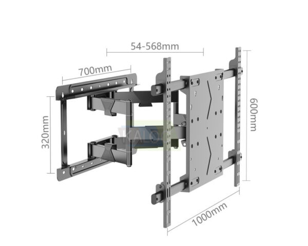 Full motion TV mount 120 inch
