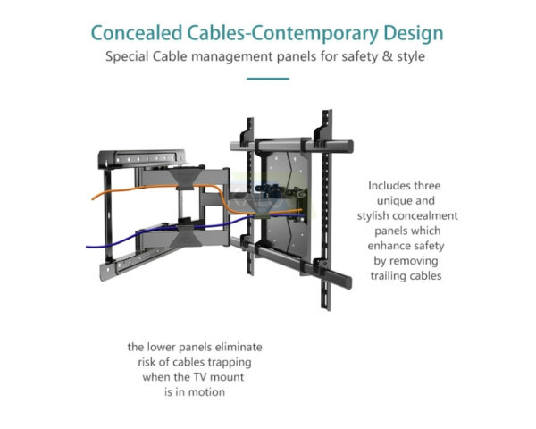 Full motion TV mount 120 inch