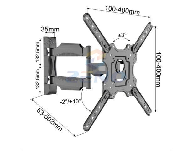 full motion tv wall mount