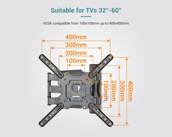 full motion tv wall mount