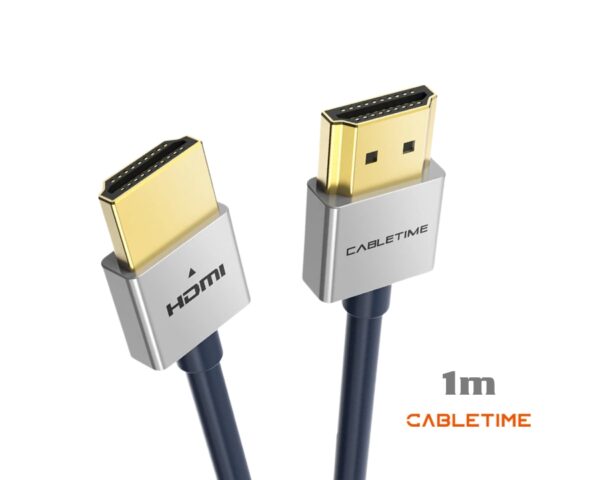 CABLETIME 4K Slim HDMI Cable 1m