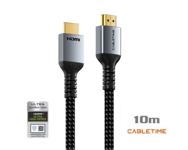 CABLETIME 8K HDMI Cable 10m V2.1