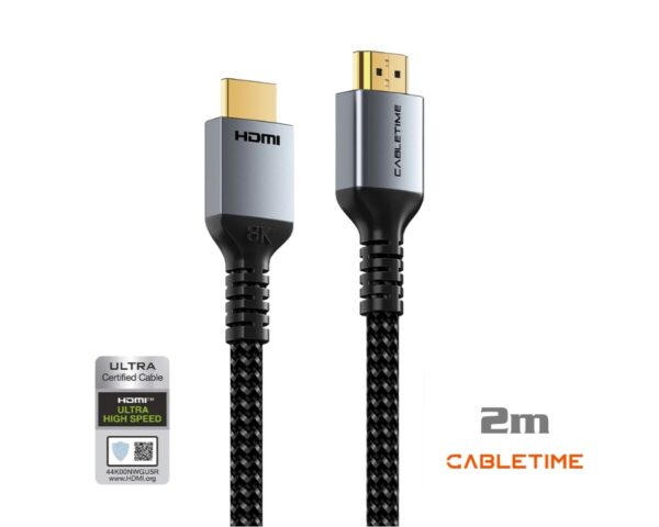 CABLETIME 8K HDMI Cable 2m V2.1