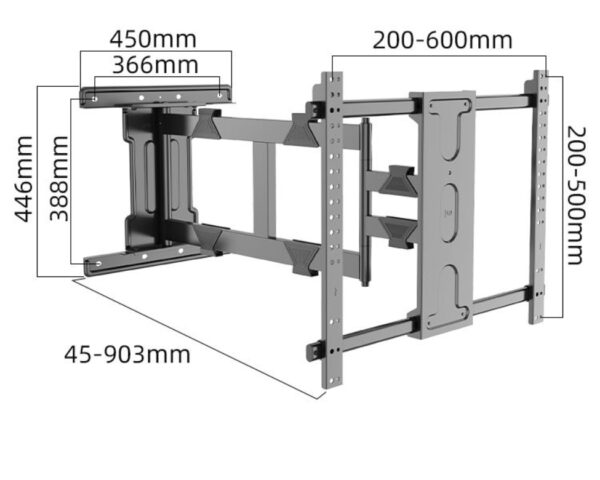 Full Motion TV Wall Mount 55–100 inch
