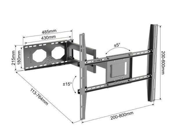 Full Motion TV Wall Mount 800x600