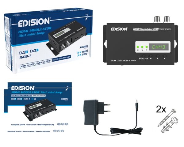 EDISION HDMI MODULATOR 3in1 mini loop