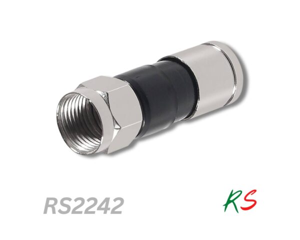 f connector rg6 compressed
