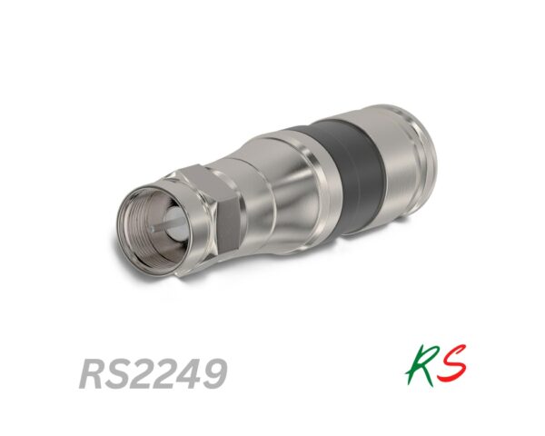 RG11 f connector compressed