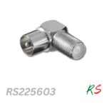 F TO MALE ANGLE plug