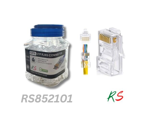 rj45 cat6 pass through 100pcs